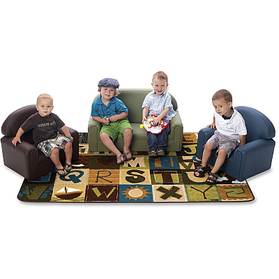 Carpets for Kids KIDSoft™ Toddler Alpha Blocks Nature Rug (11726)
