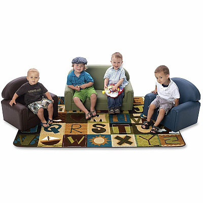 Carpets for Kids KIDSoft™ Toddler Alpha Blocks Nature Rug (11728)