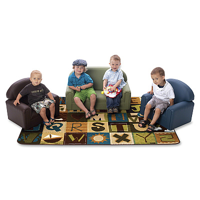 Carpets for Kids KIDSoft™ Toddler Alpha Blocks Nature Rug (11728)