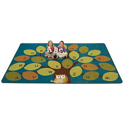 Carpets for Kids Premium Owl-phabet Tree Woodland Rug (20726)