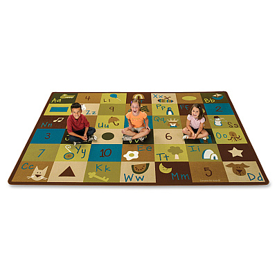 Carpets for Kids Premium Learning Blocks Nature Design Rug (37700)