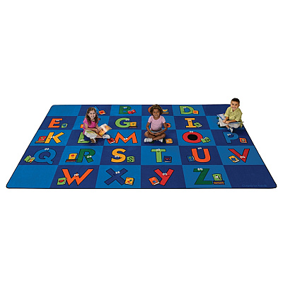 Carpets for Kids Premium Reading Letters Library Rug (6234)