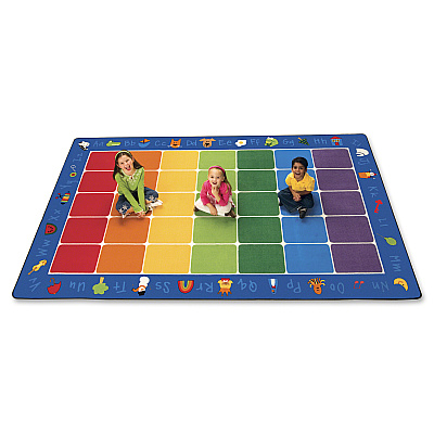 Carpets for Kids Premium Fun With Phonics Rectangle Rug (9612)