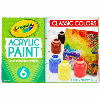 Crayola 6-color Acrylic Paint Set (CYO201997)