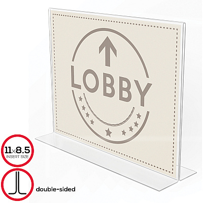 deflecto Anti-Glare Double-sided Sign Holder (DEF879301)