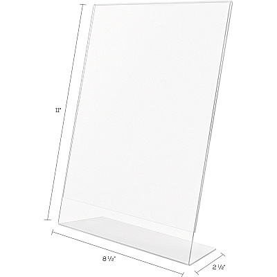 deflecto Anti-Glare Slanted Sign Holder (DEF879701)