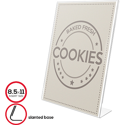 deflecto Anti-Glare Slanted Sign Holder (DEF879701)