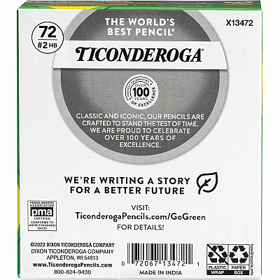 Ticonderoga Golf Pre-Sharpened No. 2 Pencils with Erasers (DIX13472)