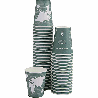 Eco-Products 12 oz World Art Insulated Hot Beverage Cups (ECOEPBNHC12WD)