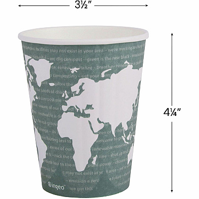 Eco-Products 12 oz World Art Insulated Hot Beverage Cups (ECOEPBNHC12WD)