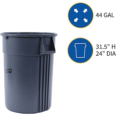 Genuine Joe 44-gallon Heavy-duty Trash Container (GJO11581)