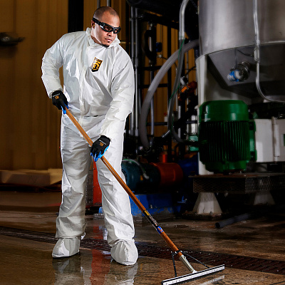 Kleenguard A40 Coveralls - Zipper Front, Elastic Wrists, Ankles, Hood & Boots (KCC44335)