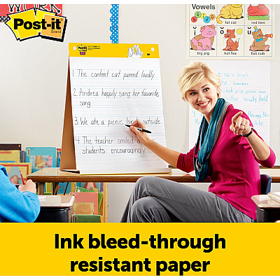 Post-it Tabletop Easel Pad with Primary Lines (MMM563PRL)