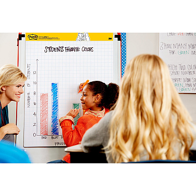 Post-it Tabletop Easel Pad with Primary Lines (MMM563PRL)