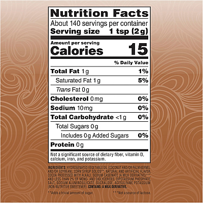 Coffee-mate Coffee-mate Zero-Sugar Chocolate Creme Powdered Coffee Creamer - Gluten-Free (NES59573)