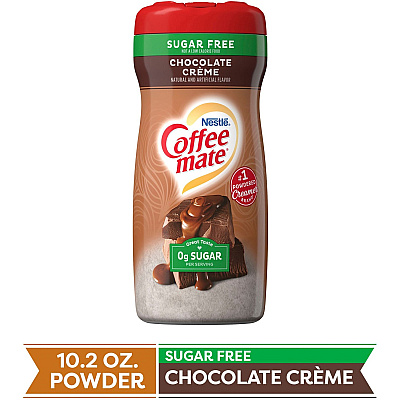 Coffee-mate Coffee-mate Zero-Sugar Chocolate Creme Powdered Coffee Creamer - Gluten-Free (NES59573)