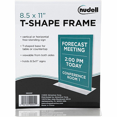 NuDell NuDell Freestanding T-shaped Sign Holder (NUD38020Z)