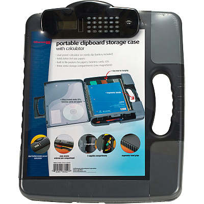 Officemate Portable Storage Clipboard with Calculator (OIC83302)