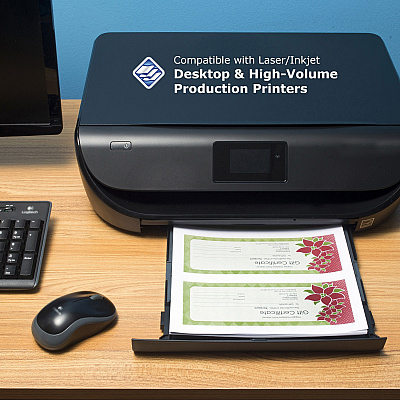 PrintWorks Professional Pre-Perforated Paper for Invoices, Statements, Gift Certificates & More (PRB04120)