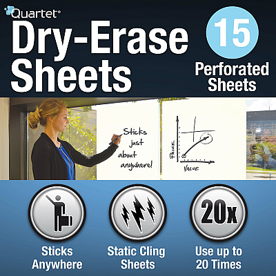 Quartet Anywhere Dry-Erase Sheets (QRT85563)