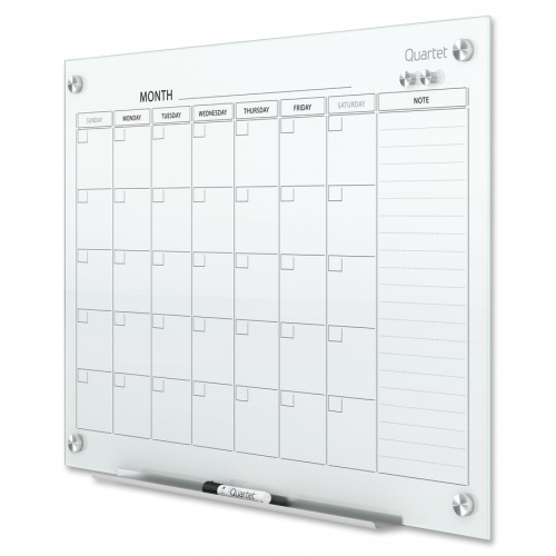 Quartet Infinity Magnetic Glass Dry-Erase Calendar Board (GC4836F)