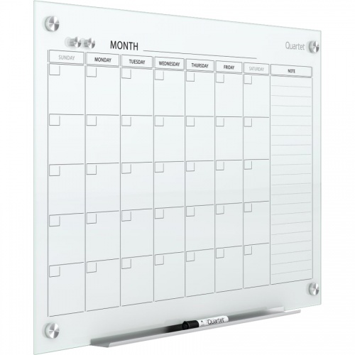 Quartet Infinity Magnetic Glass Dry-Erase Calendar Board (GC4836F)