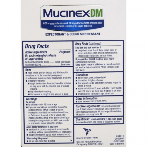 Mucinex DM Cough Tablets (05640)
