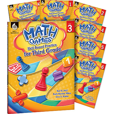Shell Education Grade 2 Math Games Skills-Based Practice Book by Ted H. Hull, Ruth Harbin Miles, Don S. Balka Printed Book by Ted H. Hull, Ruth Harbin Miles, Don S. Balka (51289)
