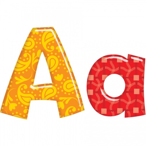TREND Colorful Patterns 4-inch Ready Letters (79756)