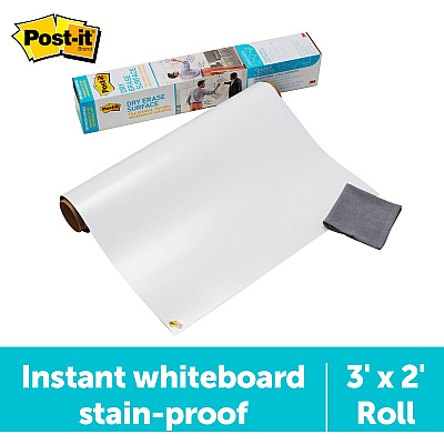 Post-it Self-Stick Dry-Erase Film Surface (MMMDEF3X2)