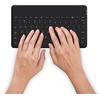 Logitech Keys-To-Go Super-Slim and Super-Light Bluetooth Keyboard for iPhone, iPad, and Apple TV - Black (LOG920006701)