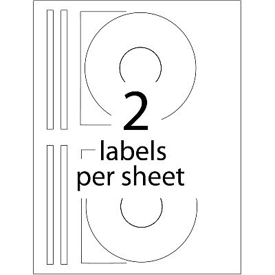 Avery Clear CD/DVD Inkjet Matte Labels (AVE8691)