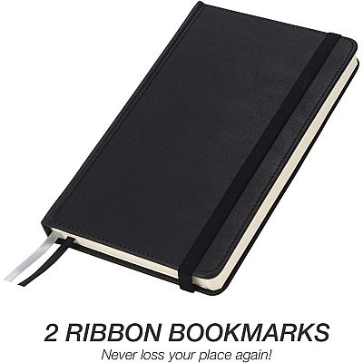 Samsill Classic Journal - 5.25 Inch x 8.25 Inch - Black (SAM22300)
