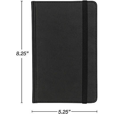 Samsill Classic Journal - 5.25 Inch x 8.25 Inch - Black (SAM22300)