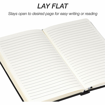 Samsill Classic Journal - 5.25 Inch x 8.25 Inch - Black (SAM22300)