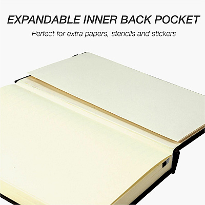 Samsill Classic Journal - 5.25 Inch x 8.25 Inch - Black (SAM22300)