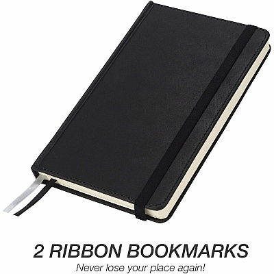 Samsill Classic Journal - 5.25 Inch x 8.25 Inch - Black (SAM22300)