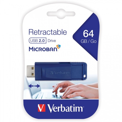 Verbatim 64GB USB Flash Drive - Blue (98658)