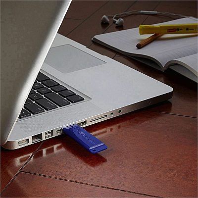Verbatim 64GB USB Flash Drive - Blue (98658)