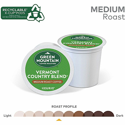Green Mountain Coffee Roasters K-Cup Vermont Country Blend Coffee (GMT6602CT)