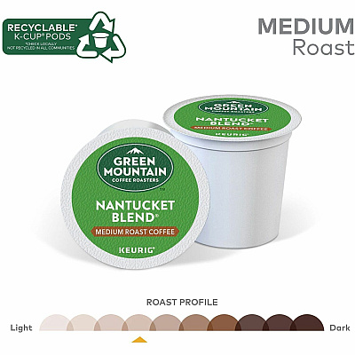 Green Mountain Coffee Roasters K-Cup Nantucket Blend Coffee (GMT6663CT)