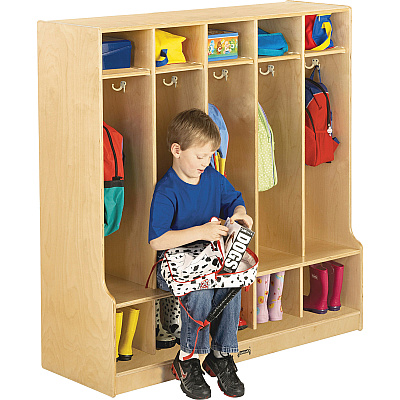 Jonti-Craft 5 Section Step Coat Locker (0468JC)