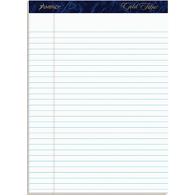 TOPS Gold Fibre Ruled Perforated Writing Pads - Letter (TOP20031R)