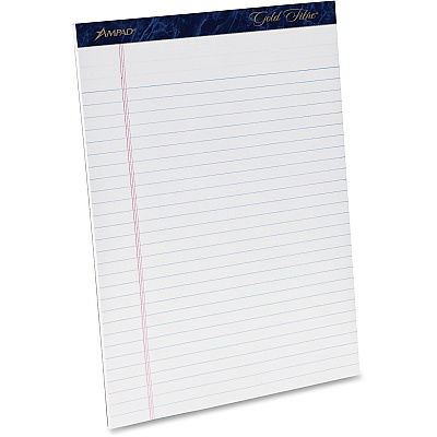 TOPS Gold Fibre Ruled Perforated Writing Pads - Letter (TOP20031R)
