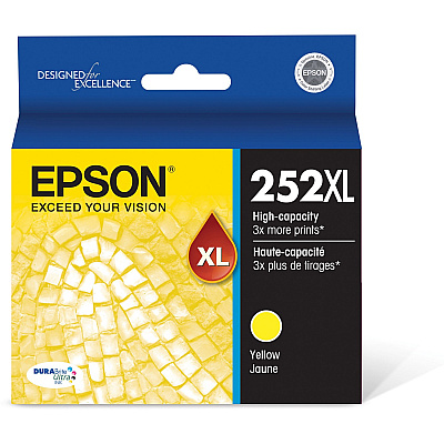 Epson DURABrite Ultra 252XL Original High Yield Inkjet Ink Cartridge - Yellow - 1 Each (EPST252XL420S)