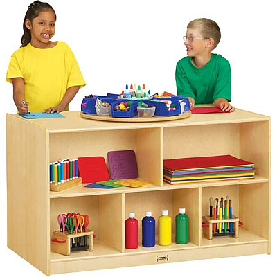 Jonti-Craft Rainbow Accents Super-size Double-sided Storage Shelf (3291JC)