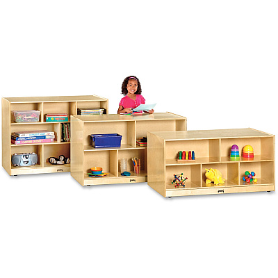 Jonti-Craft Rainbow Accents Toddler Double-sided Storage Shelf (3241JC)