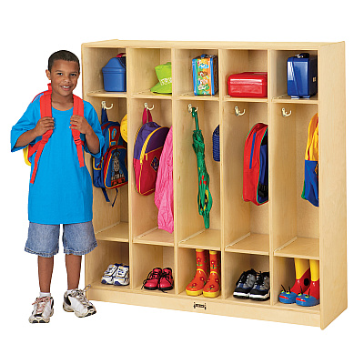 Jonti-Craft Rainbow Accents 5 Section Coat Locker (2681JC)