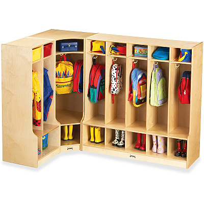 Jonti-Craft Corner Step Coat Locker (6686JC)