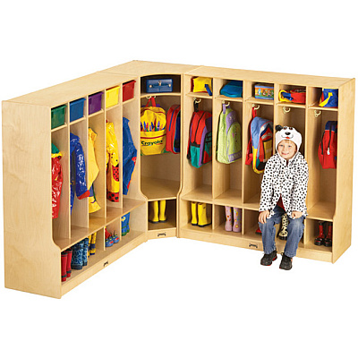 Jonti-Craft Corner Step Coat Locker (6686JC)